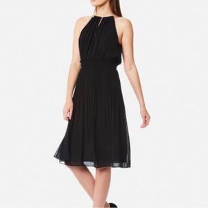 Michael Kors Chain Halter Neckline Midi Dress